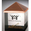 Lucite House Embedment Award w/ Copper Roof